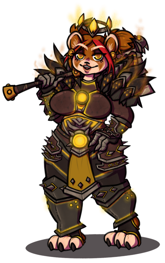 Fullbody Commission of a friend's Pandaren Warrior