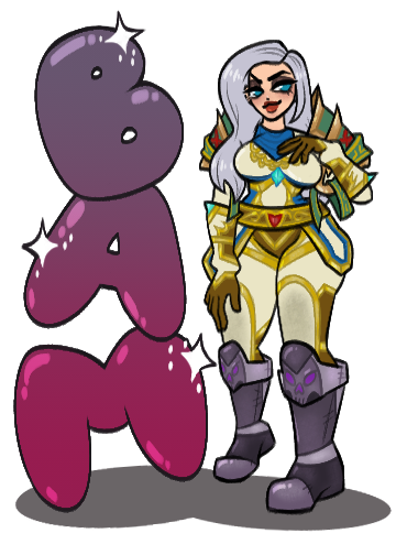 gift art of a friend's Human Paladin for Blizzcon