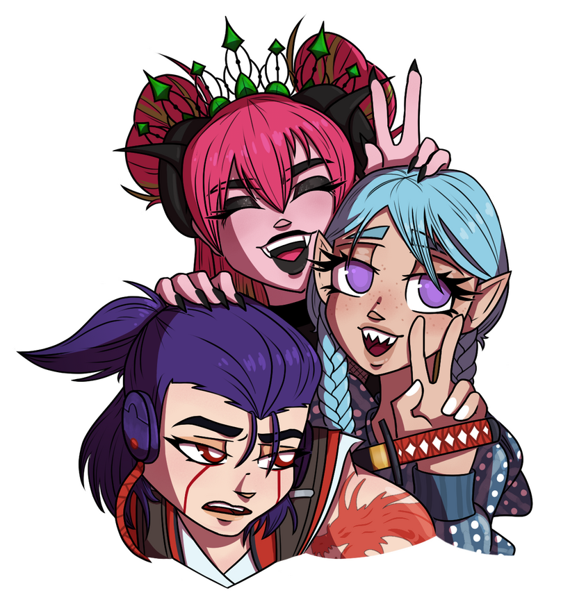 group headshot comm for @gremlilyvt